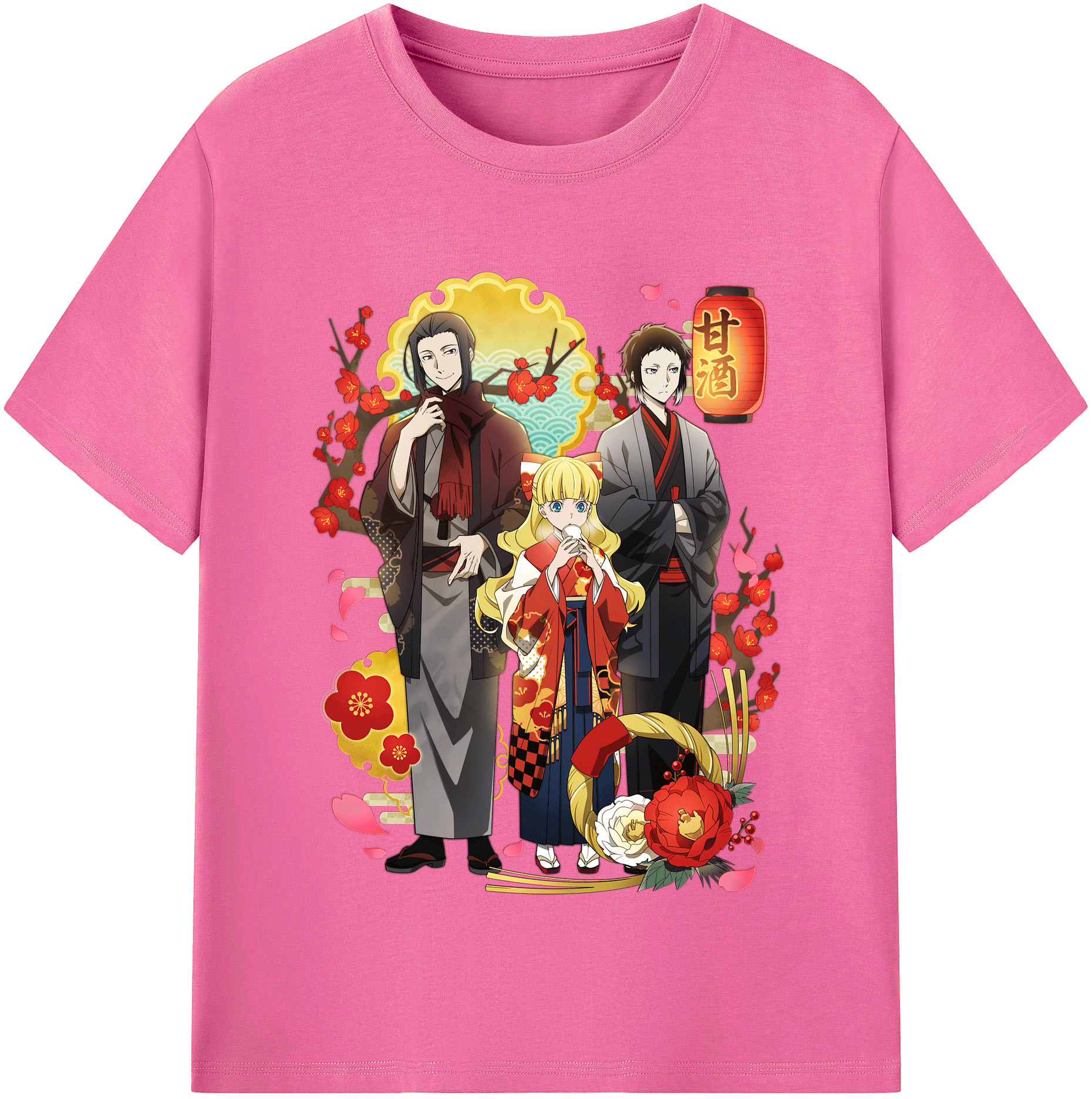 （画像用） 文豪ストレイドッグス Bungo Stray Dogs レディースカジュアルプリントTシャツ（綿100％）